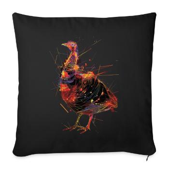 Turquie - Housse de coussin décorative 45 x 45 cm - noir - Devant