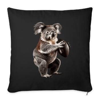 Koala - Sofa pillowcase 17,3'' x 17,3'' (45 x 45 cm) - black - Front