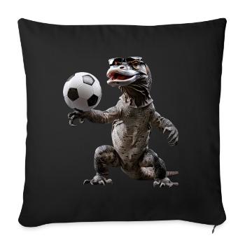 Komodo dragon - Sofa pillowcase 17,3'' x 17,3'' (45 x 45 cm) - black - Front