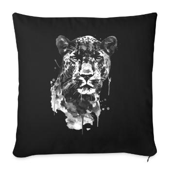 Panther - Sofa pillowcase 17,3'' x 17,3'' (45 x 45 cm) - black - Front
