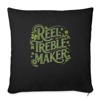 Irish Dance Irischer Tanz - Sofakissenbezug 45 x 45 cm - Schwarz - Vorne