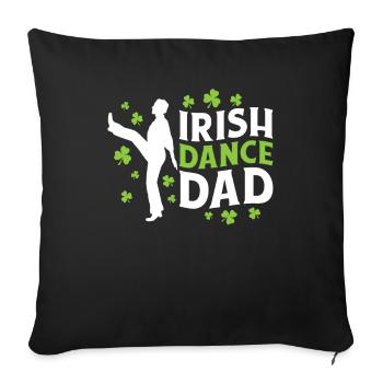 Irish Dance Irischer Tanz - Sofa pillowcase 17,3'' x 17,3'' (45 x 45 cm) - black - Front