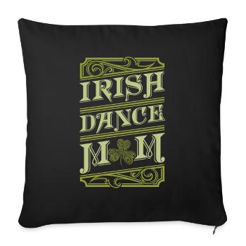 Irish Dance Irischer Tanz - Sofakissenbezug 45 x 45 cm - Schwarz - Vorne