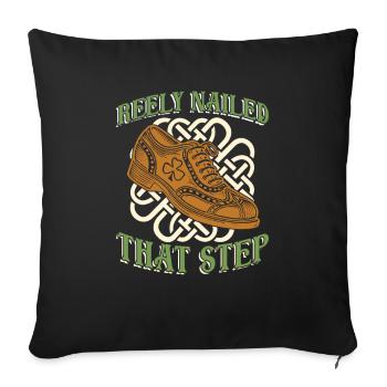 Irish Dance Irischer Tanz - Sofa pillowcase 17,3'' x 17,3'' (45 x 45 cm) - black - Front