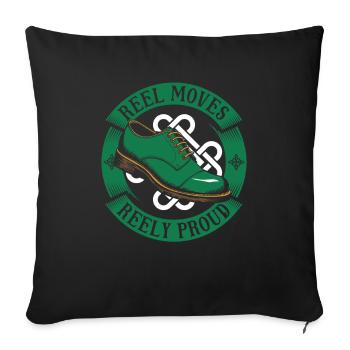 Irish Dance Irischer Tanz - Sofa pillowcase 17,3'' x 17,3'' (45 x 45 cm) - black - Front