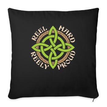 Irish Dance Irischer Tanz - Sofa pillowcase 17,3'' x 17,3'' (45 x 45 cm) - black - Front