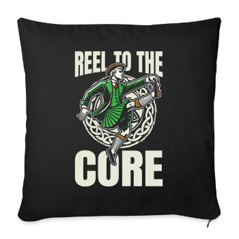 Danse Irlandaise Irischer Tanz - Housse de coussin décorative 45 x 45 cm - noir - Devant