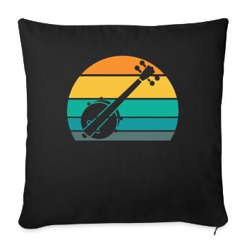 Banjo - Sofa pillowcase 17,3'' x 17,3'' (45 x 45 cm) - black - Front