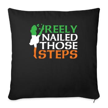 Irish Dance Irischer Tanz - Sofa pillowcase 17,3'' x 17,3'' (45 x 45 cm) - black - Front