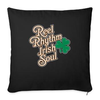 Danse Irlandaise Irischer Tanz - Housse de coussin décorative 45 x 45 cm - noir - Devant