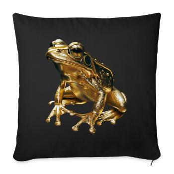Frog - Sofa pillowcase 17,3'' x 17,3'' (45 x 45 cm) - black - Front