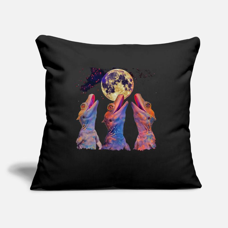 Crested Lizard Howling Moon Sofa pillowcase 17,3'' x 17,3'' (45 x 45 cm)
