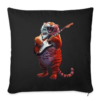 Tiger - Sofa pillowcase 17,3'' x 17,3'' (45 x 45 cm) - black - Front