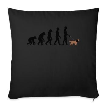 Cocker Spaniel - Housse de coussin décorative 45 x 45 cm - noir - Devant