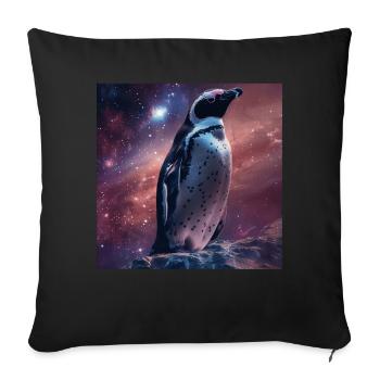 Penguin - Sofa pillowcase 17,3'' x 17,3'' (45 x 45 cm) - black - Front
