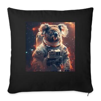 Koala - Sofa pillowcase 17,3'' x 17,3'' (45 x 45 cm) - black - Front