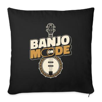 Banjo - Sofa pillowcase 17,3'' x 17,3'' (45 x 45 cm) - black - Front