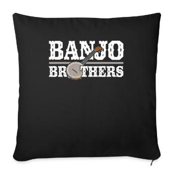 Banjo - Sofa pillowcase 17,3'' x 17,3'' (45 x 45 cm) - black - Front