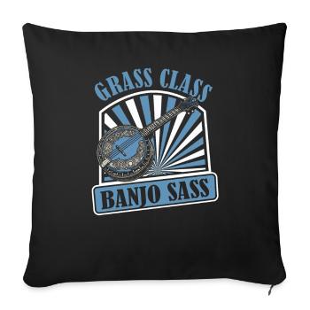 Banjo - Sofa pillowcase 17,3'' x 17,3'' (45 x 45 cm) - black - Front