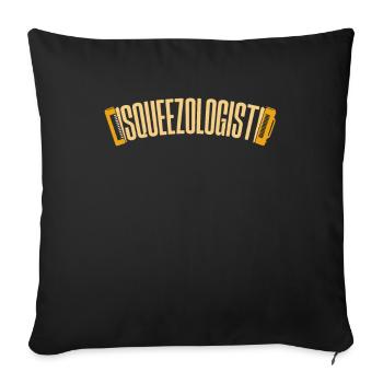 Accordion - Sofa pillowcase 17,3'' x 17,3'' (45 x 45 cm) - black - Front