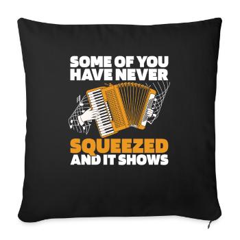 Accordion - Sofa pillowcase 17,3'' x 17,3'' (45 x 45 cm) - black - Front