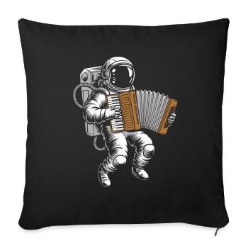 Akkordeon Astronaut - Sofakissenbezug 45 x 45 cm - Schwarz - Vorne