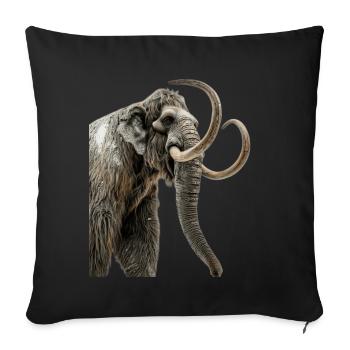 Mammut - Sofakissenbezug 45 x 45 cm - Schwarz - Vorne