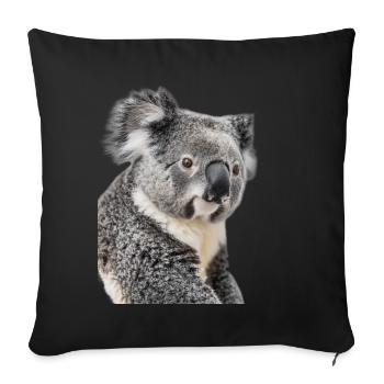 Koala - Sofa pillowcase 17,3'' x 17,3'' (45 x 45 cm) - black - Front