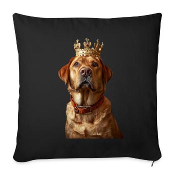 Labrador Retriever - Housse de coussin décorative 45 x 45 cm - noir - Devant