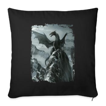 Kite - Sofa pillowcase 17,3'' x 17,3'' (45 x 45 cm) - black - Front
