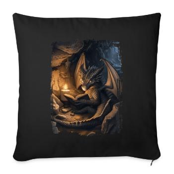 Kite - Sofa pillowcase 17,3'' x 17,3'' (45 x 45 cm) - black - Front