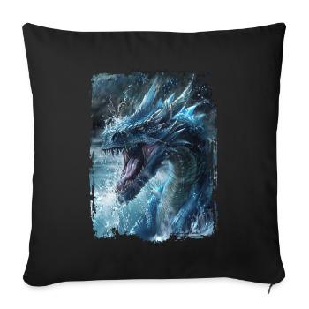 Cerf-volant - Housse de coussin décorative 45 x 45 cm - noir - Devant