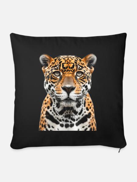 Jaguar - Sofakissenbezug 45 x 45 cm - Schwarz