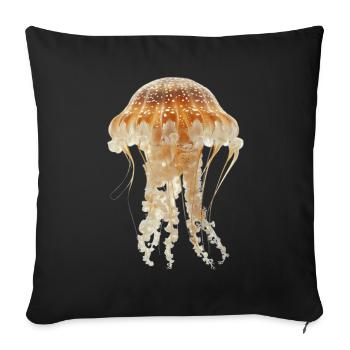 Méduse - Housse de coussin décorative 45 x 45 cm - noir - Devant