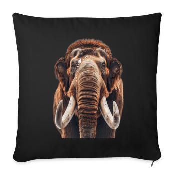 Mammut - Sofakissenbezug 45 x 45 cm - Schwarz - Vorne