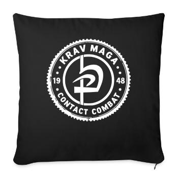 Krav Maga Sport de combat - Housse de coussin décorative 45 x 45 cm - noir - Devant