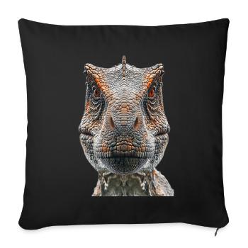 T-Rex - Sofakissenbezug 45 x 45 cm - Schwarz - Vorne