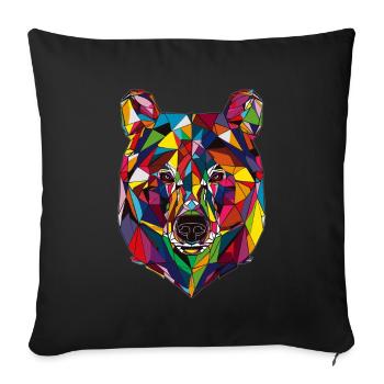 Porter - Housse de coussin décorative 45 x 45 cm - noir - Devant