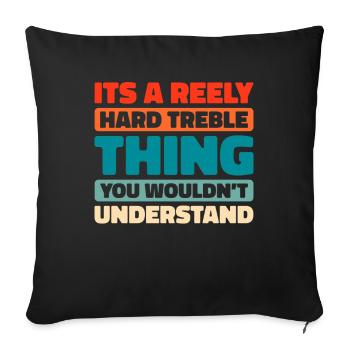 Irish Dance Irischer Tanz - Sofakissenbezug 45 x 45 cm - Schwarz - Vorne