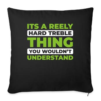 Irish Dance Irischer Tanz - Sofakissenbezug 45 x 45 cm - Schwarz - Vorne