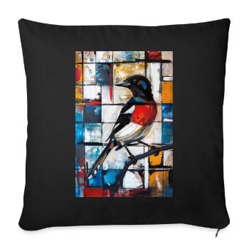 Pie - Housse de coussin décorative 45 x 45 cm - noir - Devant