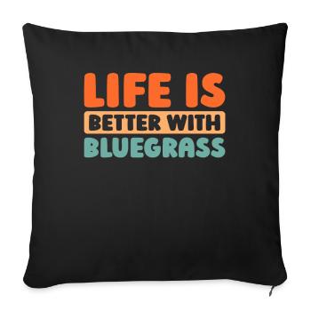 Banjo - Sofa pillowcase 17,3'' x 17,3'' (45 x 45 cm) - black - Front