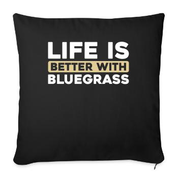 Banjo - Sofa pillowcase 17,3'' x 17,3'' (45 x 45 cm) - black - Front