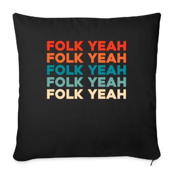 Banjo - Sofa pillowcase 17,3'' x 17,3'' (45 x 45 cm) - black - Front