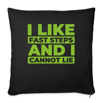 Irish Dance Irischer Tanz - Sofa pillowcase 17,3'' x 17,3'' (45 x 45 cm) - black - Front