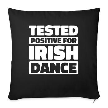 Irish Dance Irischer Tanz - Sofa pillowcase 17,3'' x 17,3'' (45 x 45 cm) - black - Front