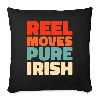 Irish Dance Irischer Tanz - Sofa pillowcase 17,3'' x 17,3'' (45 x 45 cm) - black - Front