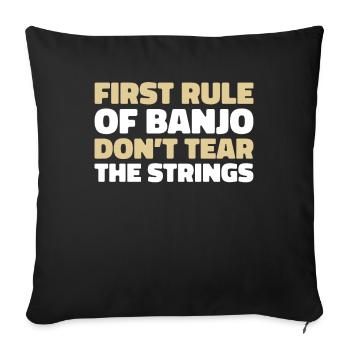 Banjo - Sofa pillowcase 17,3'' x 17,3'' (45 x 45 cm) - black - Front