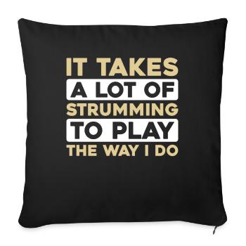 Banjo - Sofa pillowcase 17,3'' x 17,3'' (45 x 45 cm) - black - Front