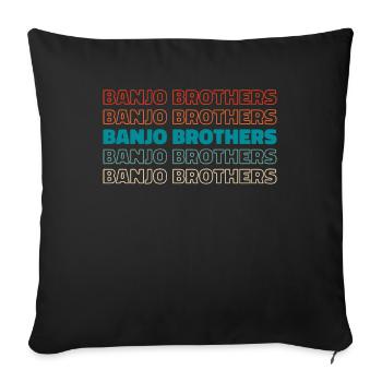 Banjo - Sofa pillowcase 17,3'' x 17,3'' (45 x 45 cm) - black - Front